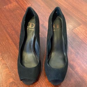 Black Suede Kelsi Dagger Pump Size 6